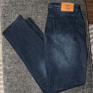 Men’s Stitches & Rivets Dark Blue Jeans
